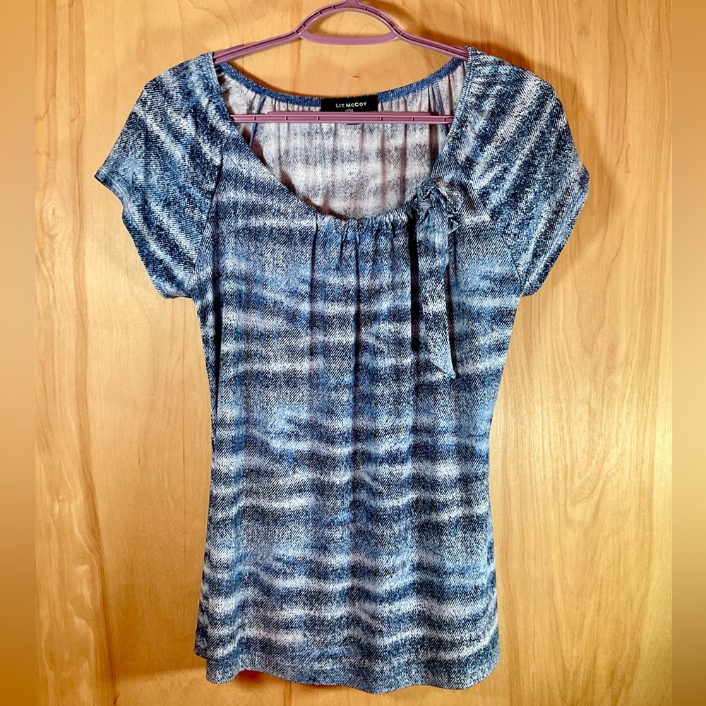 Liz McCoy Slinky Short sleeve blouse - EUC